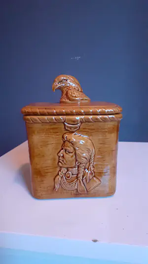 Niet of onleesbaar gesigneerd - Native Indian tabakspot USA Choctaw indians Oklahoma kopen? Bied vanaf 1!