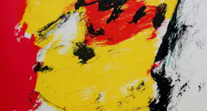 Eugène Brands - Litho: Abstracte compositie - 1968 (nieuwstaat!) kopen? Bied vanaf 225!