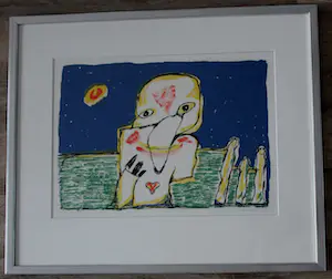 Lucebert - Ingelijste litho - 1986 kopen? Bied vanaf 249!