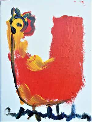 Anton Heyboer - De oervogel. verkocht voor € 325!