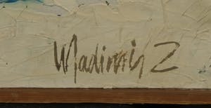Wladimir Zwaagstra - Olieverf op doek, Abstracte compositie (Groot) kopen? Bied vanaf 150!