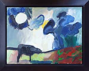 Anton Martineau - Olieverf op doek - Mooi ingelijst. verkocht voor € 580!