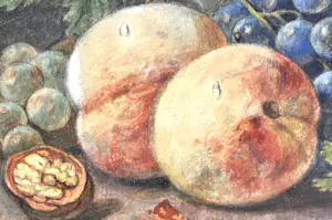 Sebastiaan Theodorus Voorn Boers - Stilleven met fruit - Aquarel - 23x30 cm kopen? Bied vanaf 220!