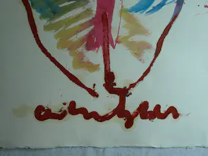 Anton Heyboer - Olieverf en acrylverf , Moeder met Kind – 107 x 79 cm kopen? Bied vanaf 125!