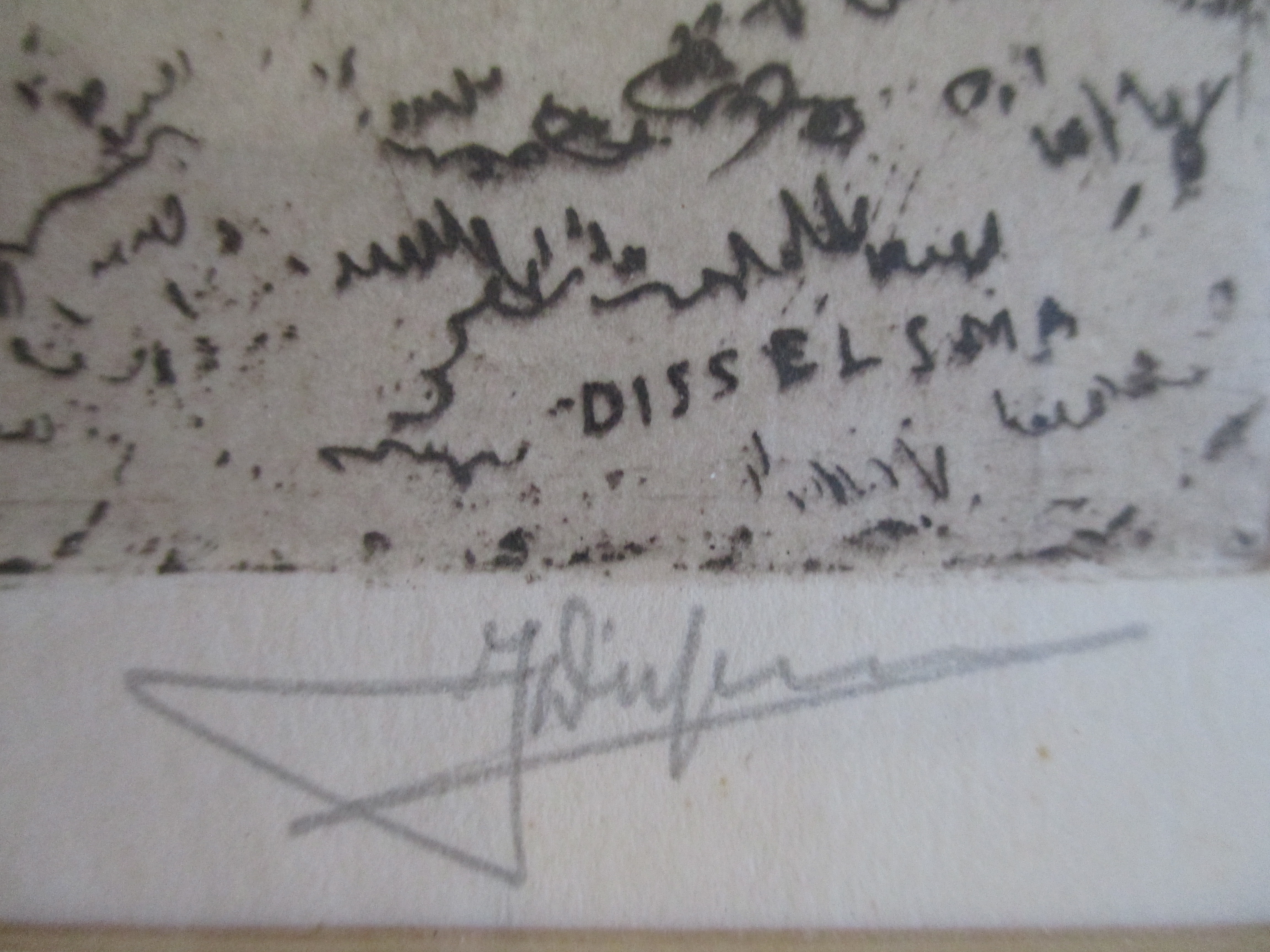 Jan Disselsma - Ingelijste ets Munsterkerk Roermond kopen? Bied vanaf 1!