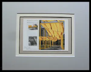 Christo - Project for Central Park NYC " The Gates " - handgesigneerd kaufen? Bieten Sie von 99!