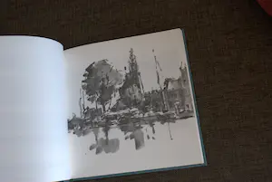 Rob Houdijk - boek: schetsboektekeningen - met gesigneerde pentekening kopen? Bied vanaf 15!