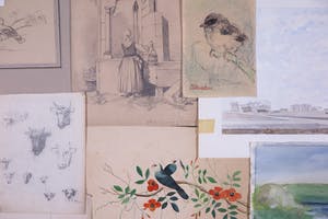 Niet of onleesbaar gesigneerd - Lot, Diverse Tekeningen en Aquarellen [16] kopen? Bied vanaf 1!