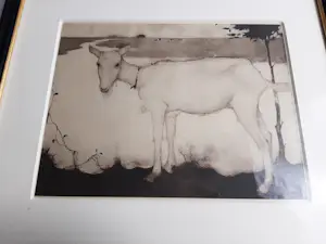 Jan Mankes - Originele Heliogravure Geit bij het Meer 1923 kopen? Bied vanaf 120!