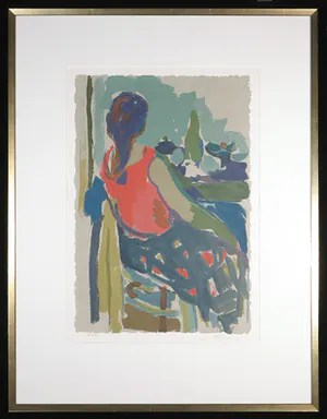 Samuel Tepler - Zeefdruk, Zonder titel - Ingelijst kopen? Bied vanaf 1!