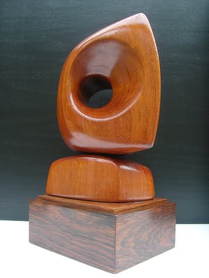 Dolf Breetvelt - Abstracte sculptuur in hout kopen? Bied vanaf 825!