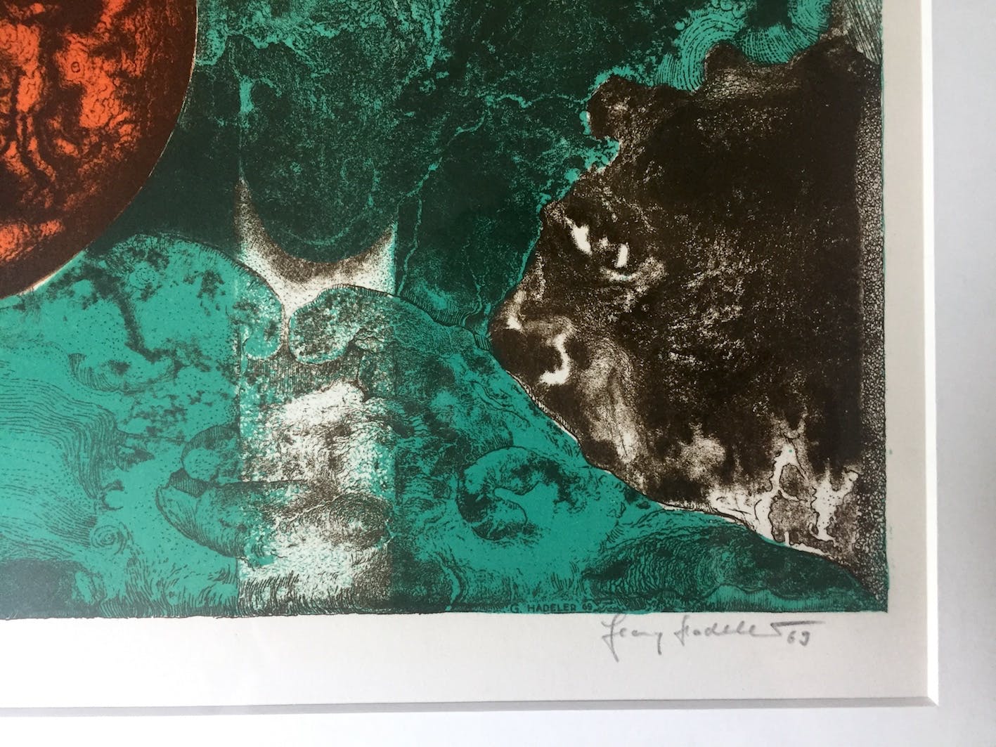 Georg Hadeler - Lithografie, Ingelijst kopen? Bied vanaf 75!