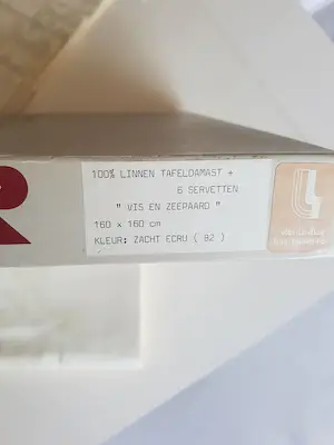 M.C. Escher - Tafellaken en 6x servetten - Vis en Zeepaard kopen? Bied vanaf 295!