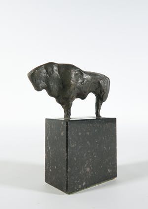 Brons (Onbekend) - Ingetogen bronzen beeld van een stier kopen? Bied vanaf 100!