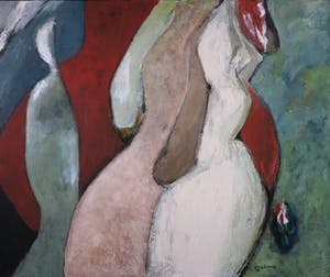 Jos Schimmer - Olieverf op doek, Zonder titel (Groot) kopen? Bied vanaf 300!