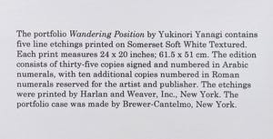 Yukinori Yanagi - Wandering Position, portfolio met 5 gesigneerde etsen kopen? Bied vanaf 1795!