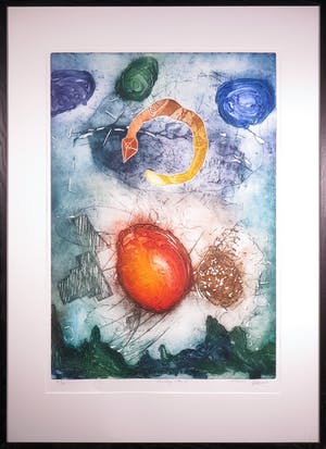 Ad Arma - Ets en Aquatint, Reading my SF - Ingelijst (Groot) kopen? Bied vanaf 50!