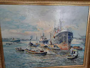 Evert Moll - Havengezicht Rotterdam kopen? Bied vanaf 850!