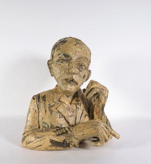 Annette Meincke-Nagy - Groot papier-maché portret van Max Beckmann. kopen? Bied vanaf 500!