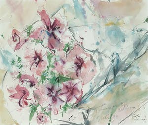 Pom Hoogstadt - Aquarel, Hommage aan Piet Heldoorn - Ingelijst kopen? Bied vanaf 50!