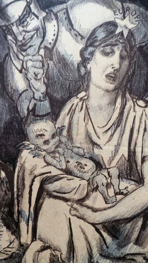 Niet of onleesbaar gesigneerd - 2 karikaturen - Jan Sluijters kopen? Bied vanaf 1!