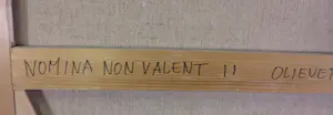 Yvonne Maya Bakker - Acryl op doek, Nomina non valent 2 - Ingelijst kopen? Bied vanaf 60!