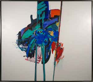 Arty Grimm - Olieverf op doek, Zonder titel - Ingelijst (Zeer groot) verkocht voor € 500!