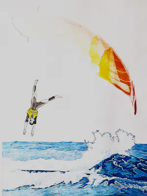Leentje Linders - Grote bep. oplage (49/75) Ets & reliefdruk "jumping the rainbow" ingelijst kaufen? Bieten Sie von 48!