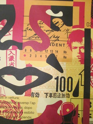 AcheterShepard Fairey - Obey: Giant Face Collage Triptiek? Enchérissez de 80!