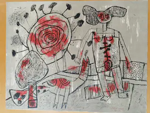 Corneille - 1969 - Soleil d'aube - Antieke Litho - Zeldzaam kopen? Bied vanaf 599!