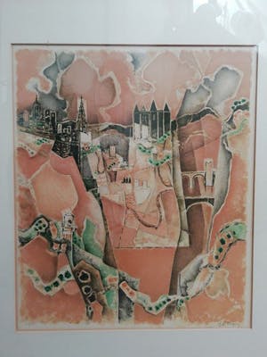 Georges Dayez - Gezicht op Toledo kopen? Bied vanaf 60!