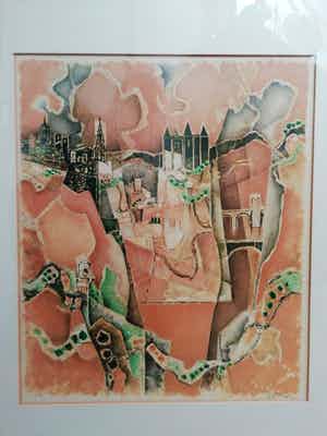 Georges Dayez - Gezicht op Toledo verkocht voor € 60!