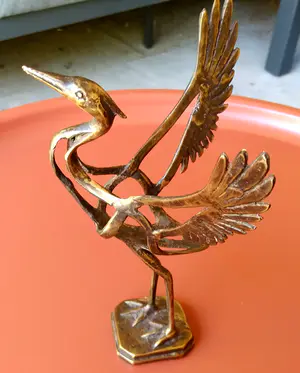 Brons (Onbekend) - opstijgende reiger, brons, abstract kopen? Bied vanaf 69!