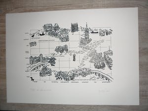 Yvon van der Weerd - 6 zeefdrukken Madrigalen van de stad Breda met tekst van Jan Doms kopen? Bied vanaf 35!