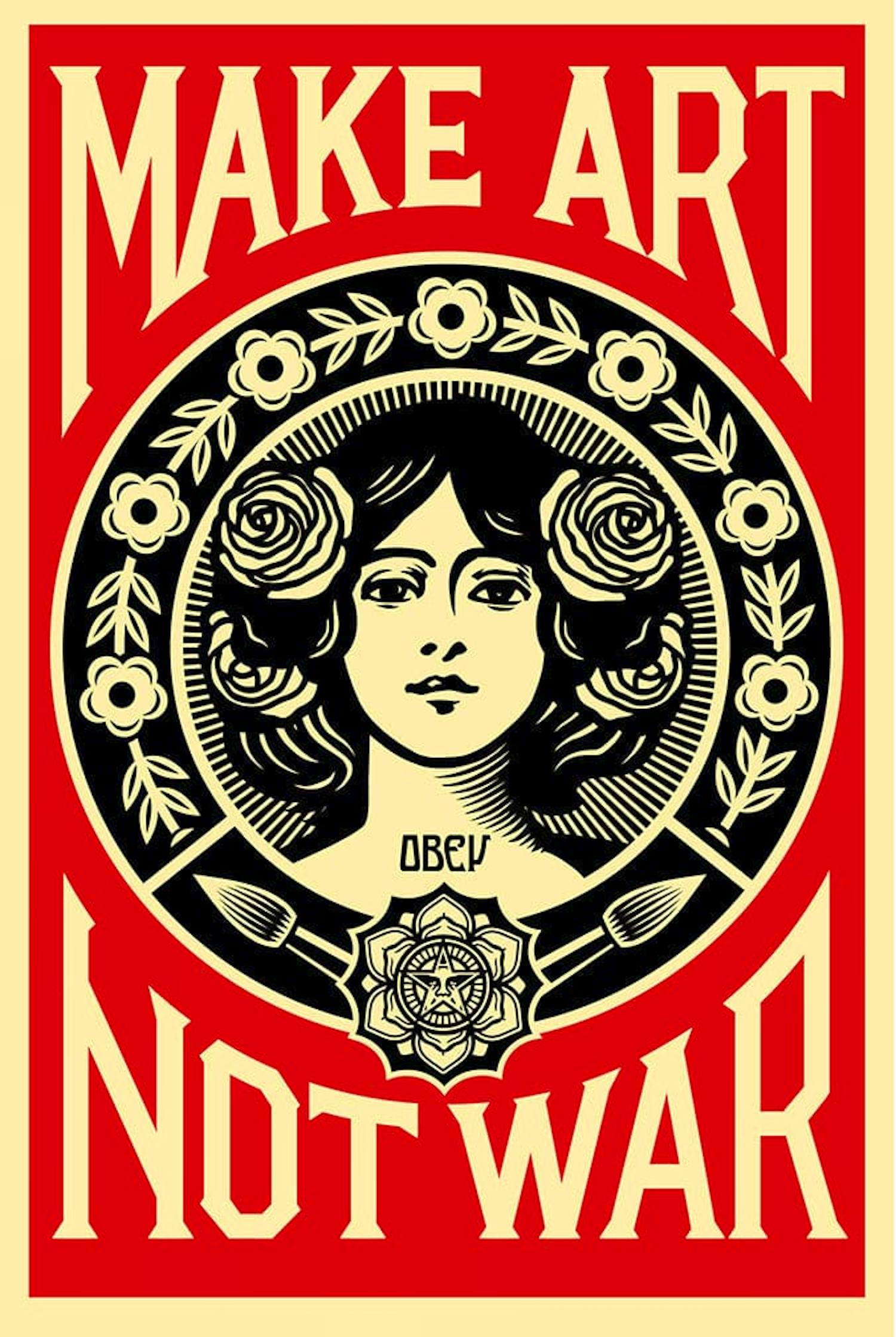 Shepard Fairey - MAKE ART NOT WAR Signed Lithograph kopen? Bied vanaf 20!
