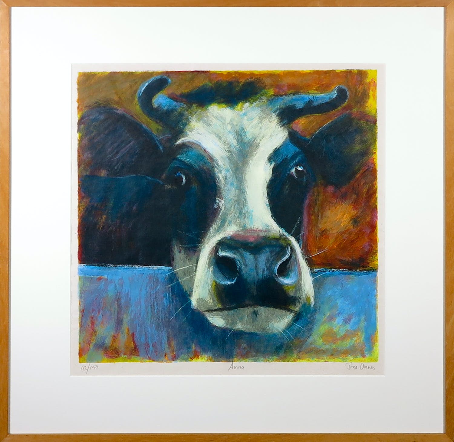 Theo Onnes - Zeefdruk, Anna - Ingelijst verkocht voor € 1!