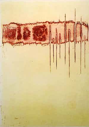 Jan Montyn - zonder titel maar met lijst! verkocht voor € 135!