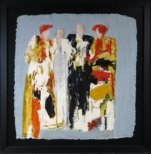 Wil Willemsen - Zeefdruk, Intermezzo - Ingelijst (Groot) kopen? Bied vanaf 60!