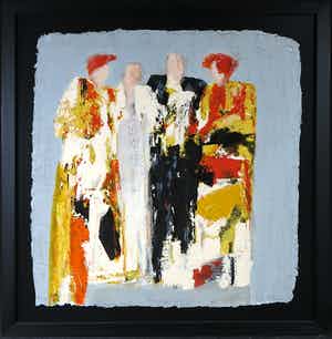 Wil Willemsen - Zeefdruk, Intermezzo - Ingelijst (Groot) verkocht voor € 60!