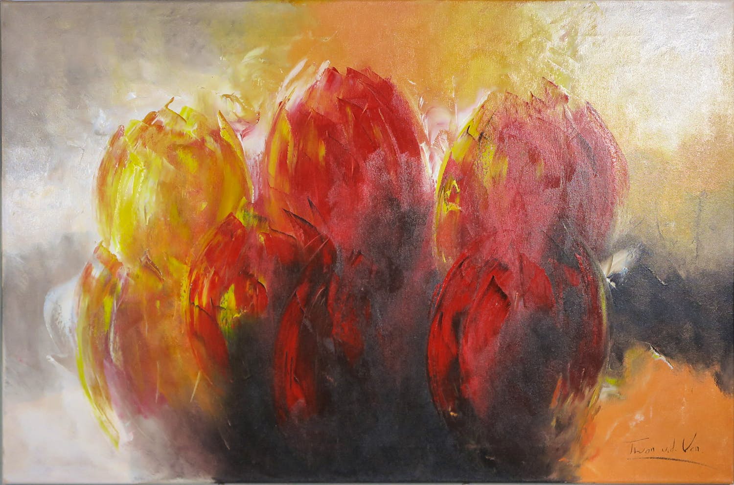 Twan van de Ven - Olieverf op doek, Zonder titel - (Groot) kopen? Bied vanaf 100!