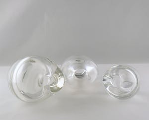 Floris Meydam - Glas, Drie blankglazen vaasjes voor Glasfabriek Leerdam kopen? Bied vanaf 1!