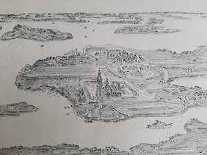 Dirk Breed - 'Tekening III' | Polderlandschap kopen? Bied vanaf 100!