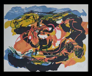 AcheterKarel Appel - Abstracte compositie? Enchérissez de 900!