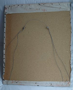 Niet of onleesbaar gesigneerd - Acrylverf op doek , “Vogels in de Boom” – 77 x 64 cm kopen? Bied vanaf 1!