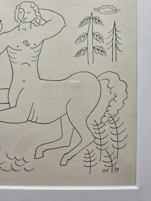 Tinus van Doorn - Centaur. Ingelijst. kopen? Bied vanaf 59!