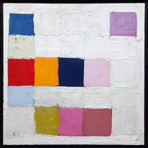 Piet Dirkx - Referentie, acrylverf op paneel (mooi ingelijst) verkauft für € 415!