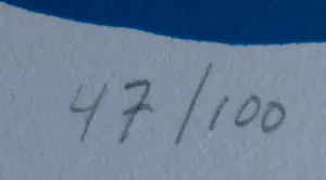 Ada Breedveld - Zeefdruk: Blauwe dame - 1999 kopen? Bied vanaf 59!