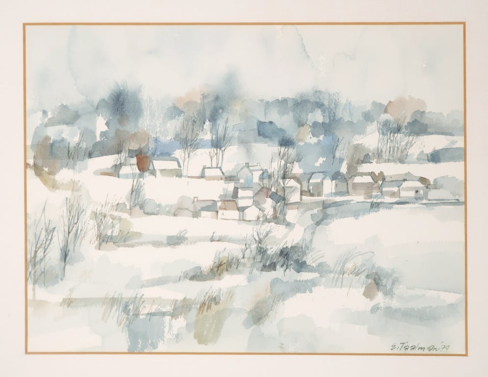 Emile Taalman - Emile Taalman: Aquarel, Klein Limburgs dorp kopen? Bied vanaf 1!