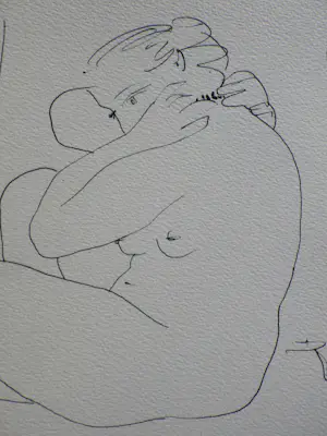 Pablo Picasso - Naaktmodel voor de spiegel, Heliogravure, 1952 kopen? Bied vanaf 80!