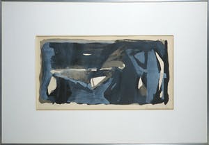 Bram van Velde - Litho, Compositie met blauw - Ingelijst kopen? Bied vanaf 380!